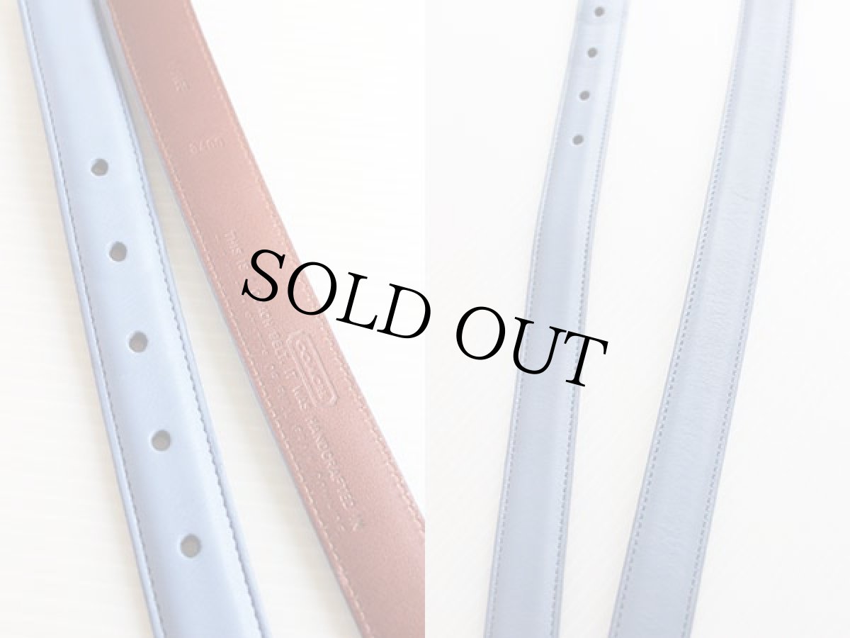 画像3: USA製 COACHコーチ カウハイド レザーベルト 薄紫 L★359 (3)