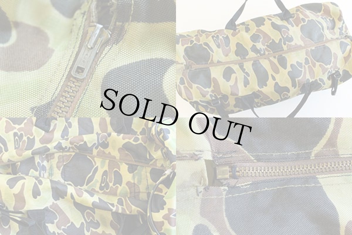 画像3: 80s ダックハンターカモ ダッフルバッグ (3)