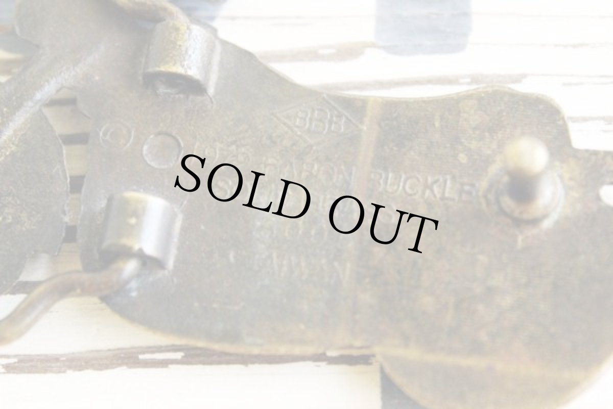 画像3: 70s BARON BUCKLE バイク ブラス バックル★トライアンフ (3)