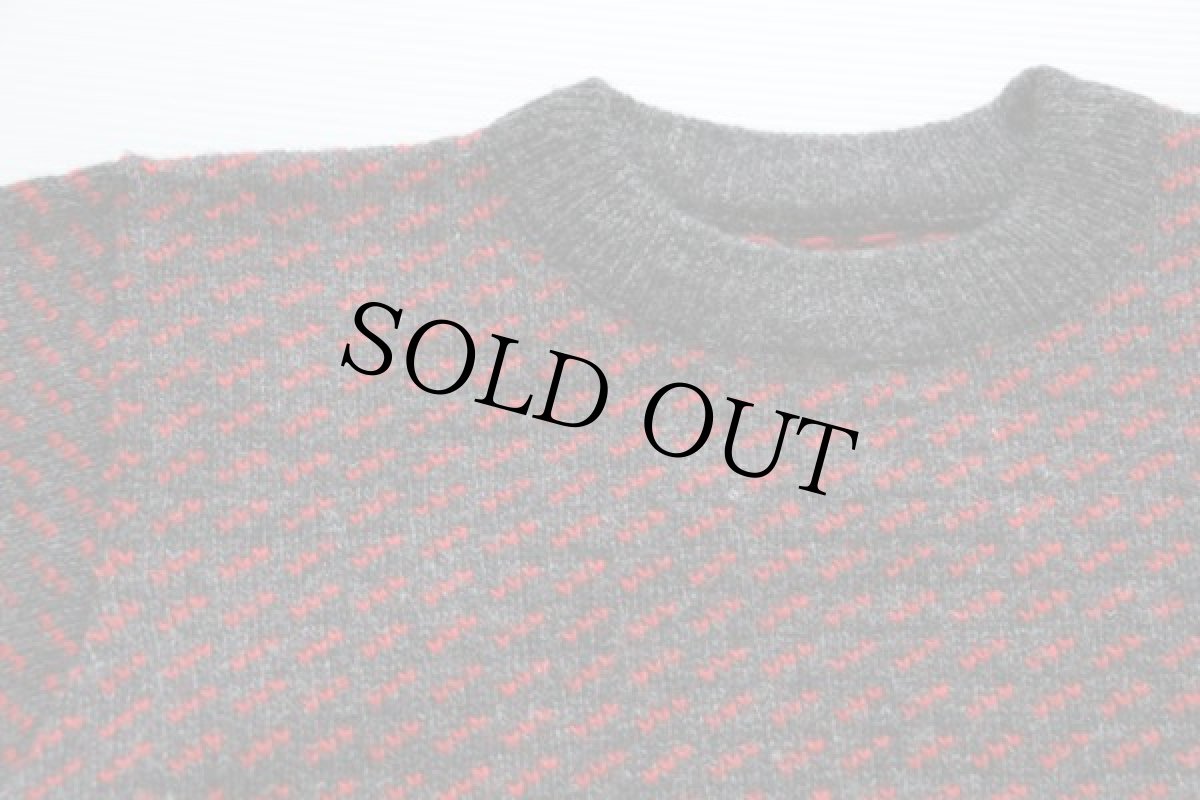 画像3: 80s ノルウェー製 L.L.Bean ノルウェージャン バーズアイ ウールニット セーター M (3)