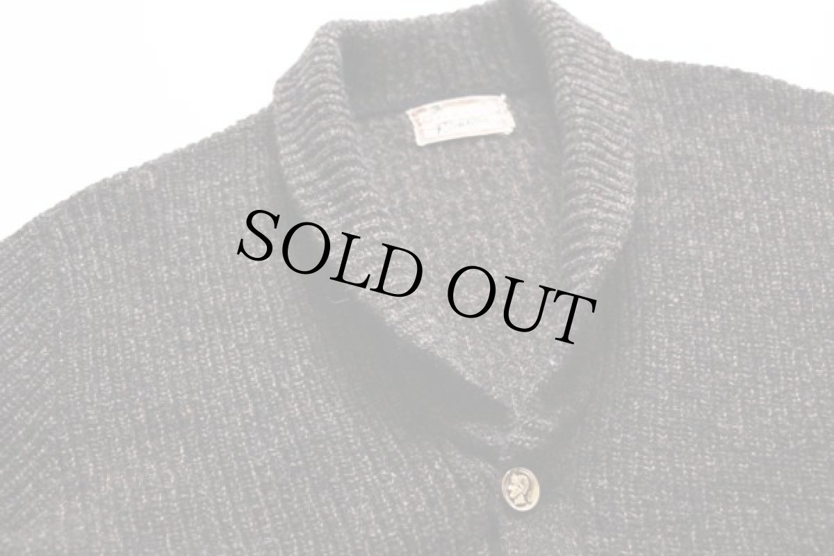 画像3: 60s Richline ショールカラー ニット カーディガン (3)