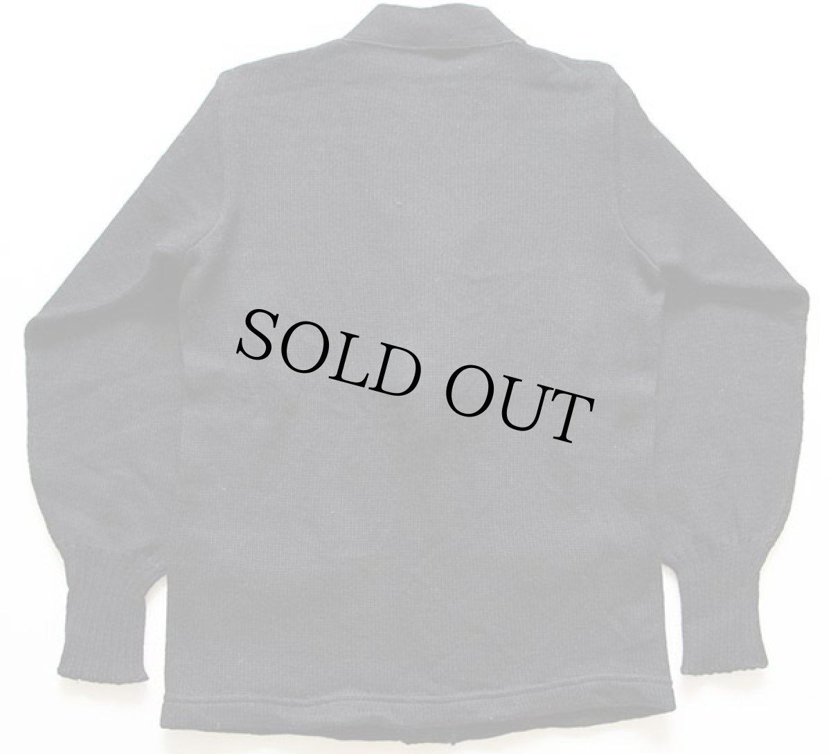 画像2: 50s IMPERIAL レタードカーディガン 黒 34 (2)