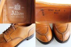 画像8: USA製 Aldenオールデン スプリットトゥ レザーシューズ 薄茶 9.5★革靴 (8)