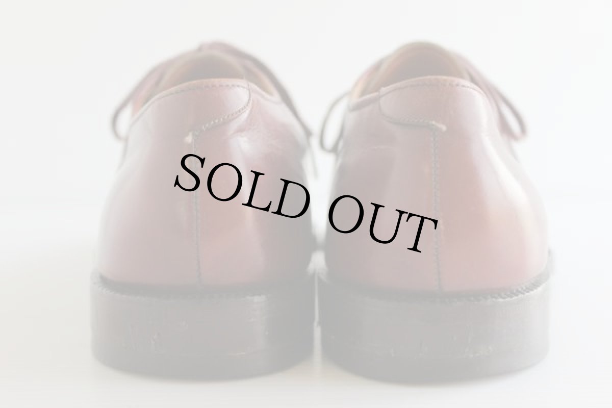 画像3: ビンテージ FRENCH SHRINER プレーントゥ レザーシューズ 赤茶★革靴 (3)