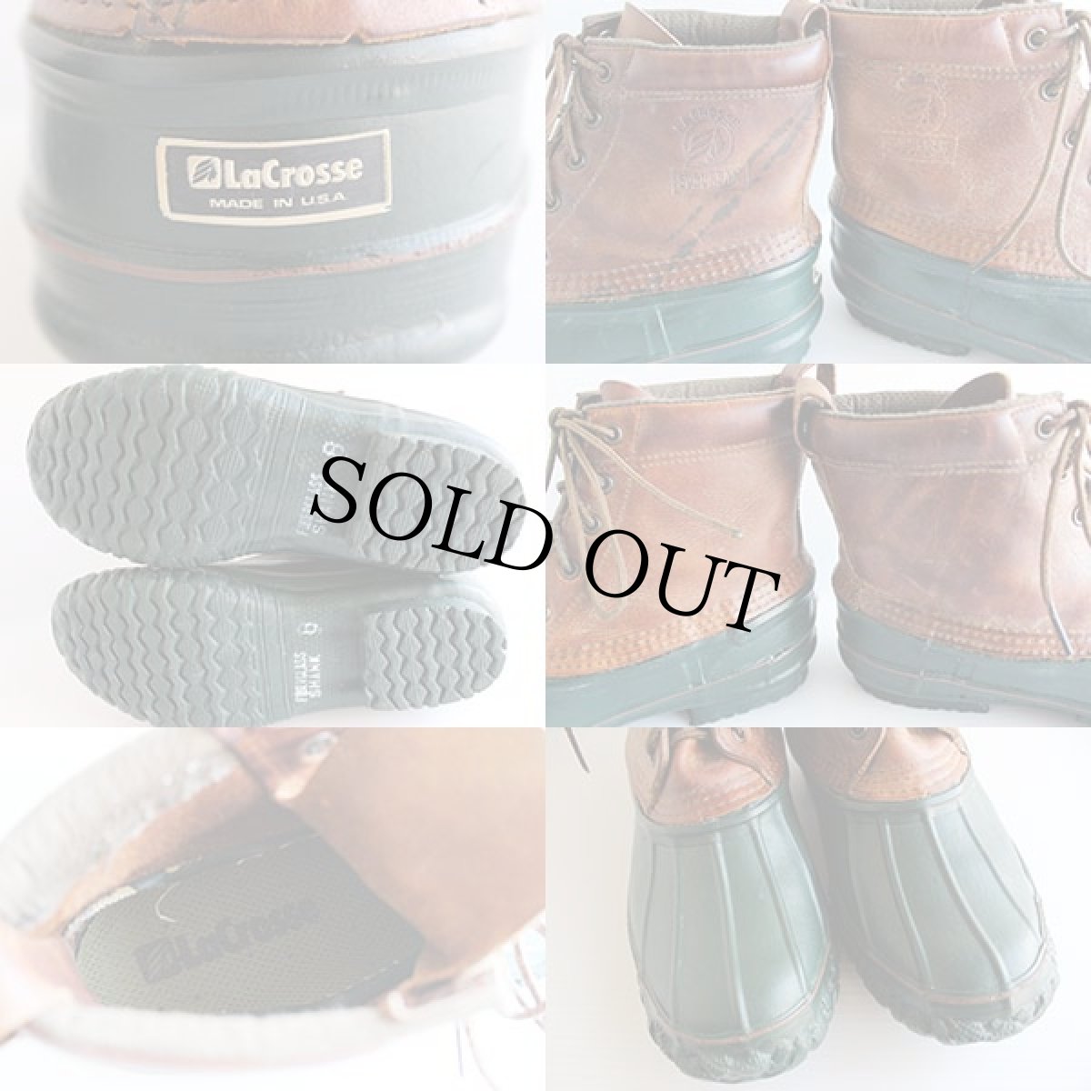 画像3: USA製 LaCrosseラクロス 5ホール ガムシューズ 8★ビーンブーツ (3)