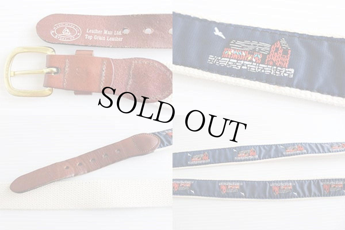 画像3: USA製 Leather Manハンドメイド コットン ベルト42★339 (3)