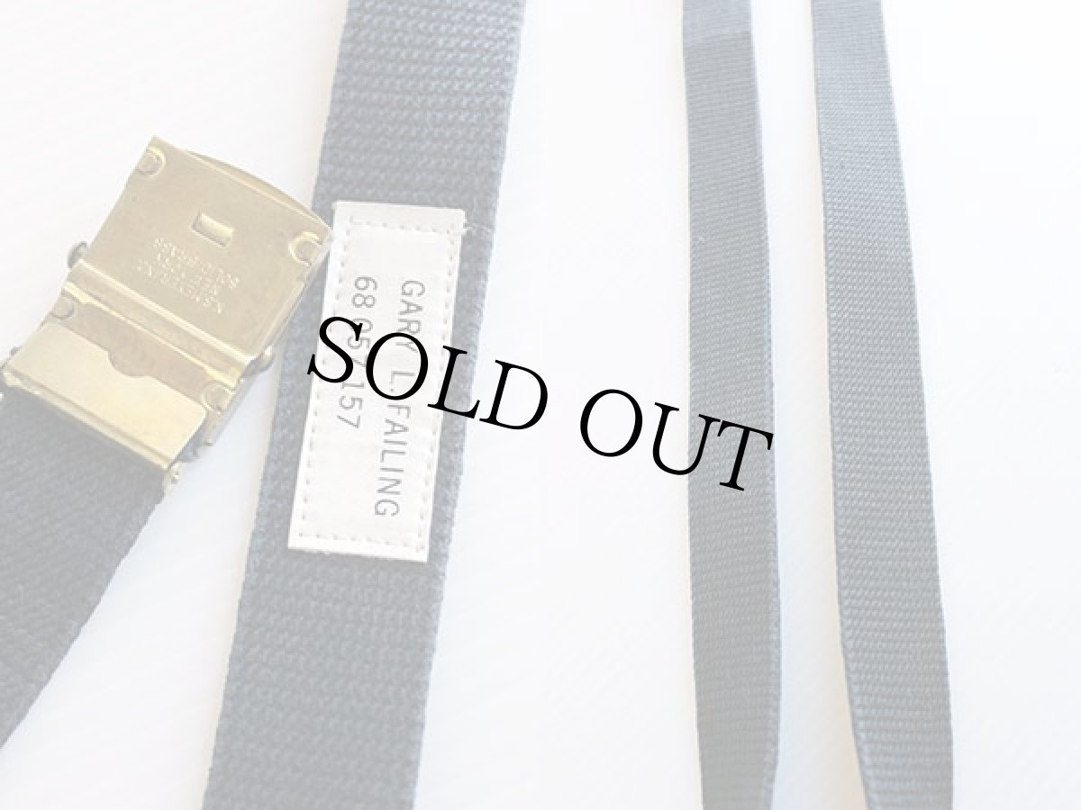 画像3: 60s 米軍 ガチャベルト 紺★340 (3)