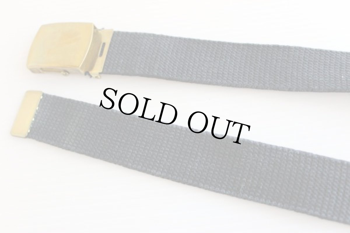 画像2: 60s 米軍 ガチャベルト 紺★340 (2)