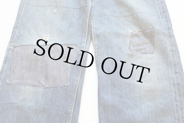 50s LEVI'Sリーバイス 503 Z XX パッチワーク リペア デニムパンツ w23