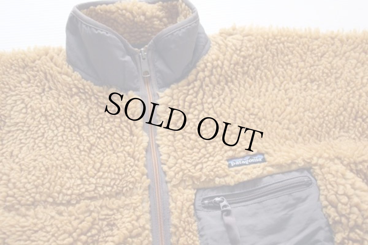 画像3: 00s USA製 patagoniaパタゴニア クラシック レトロカーディガン フリースジャケット テキーラゴールド M (3)