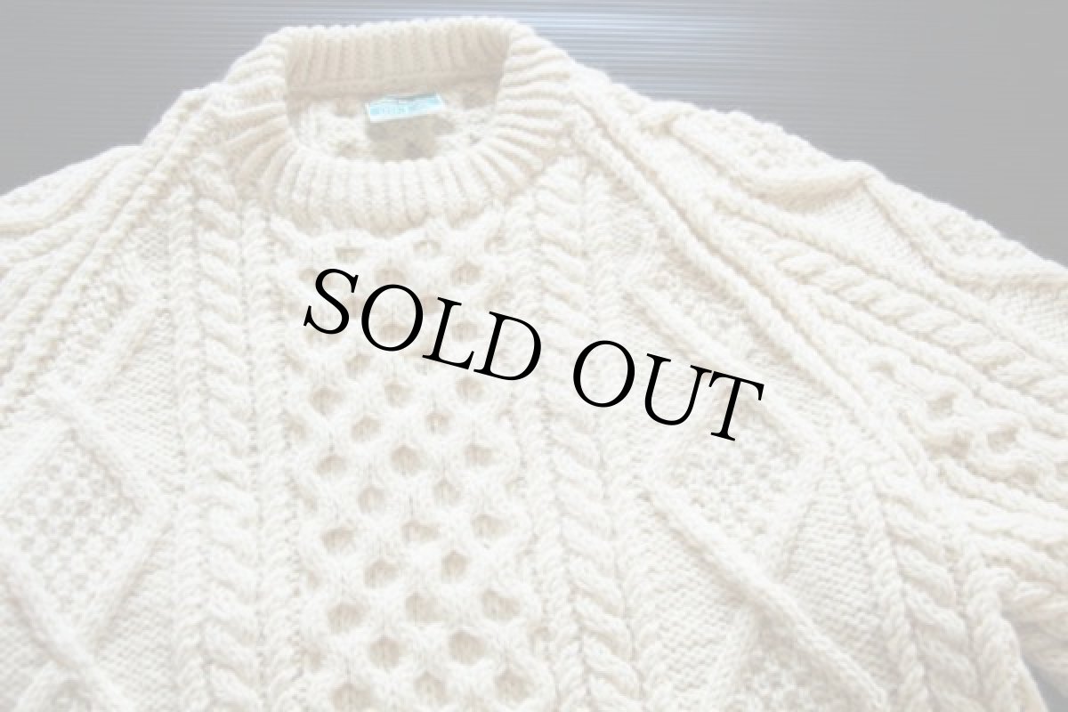 画像3: アイルランド製 John Molloy ケーブル編み ウール ハンドニット セーター★フィッシャーマン (3)