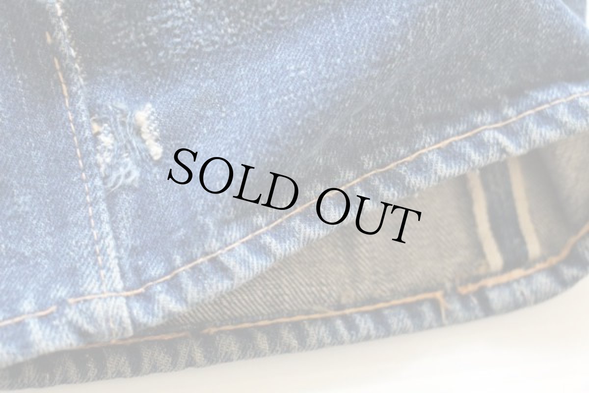 画像9: 50s LEVI'Sリーバイス 503 Z XX パッチワーク リペア デニムパンツ w23★501 (9)