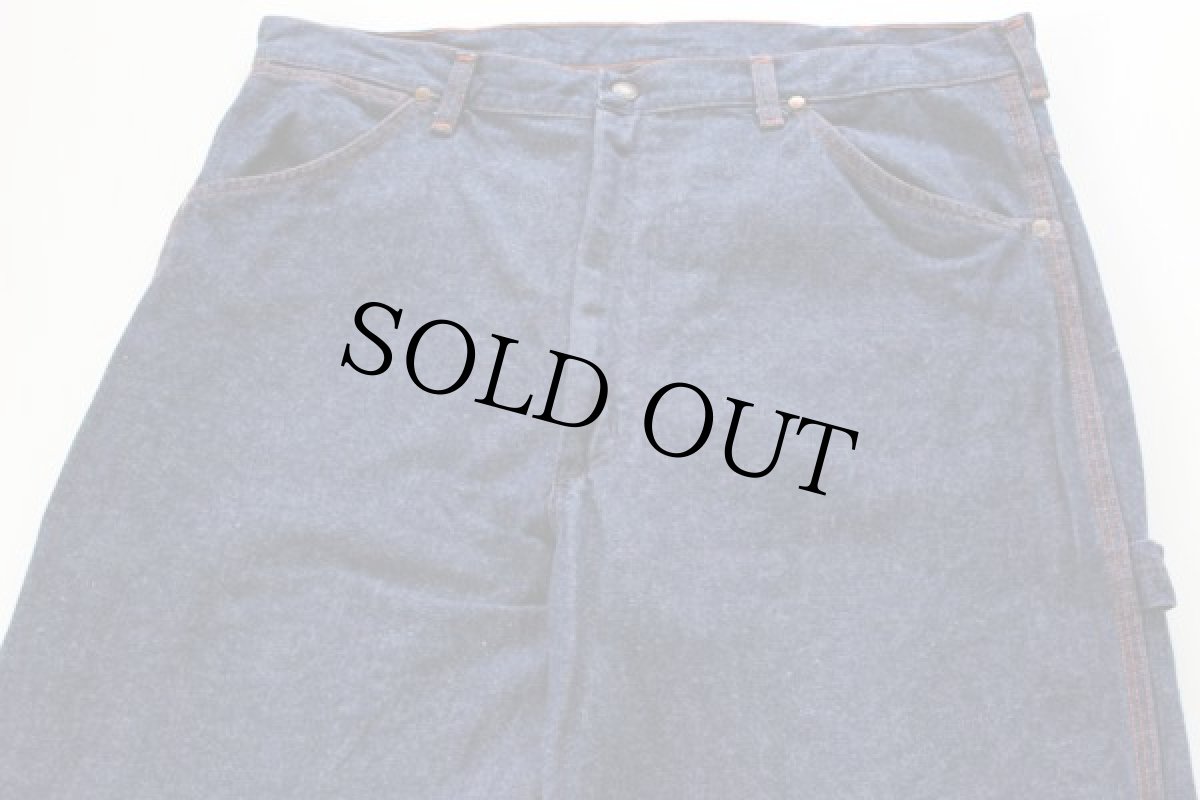 画像2: 70s USA製 BLUE BELL デニムペインターパンツ 36x29 (2)