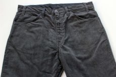 画像2: 80s USA製 Levi'sリーバイス 519 コーデュロイパンツ チャコール w36 (2)