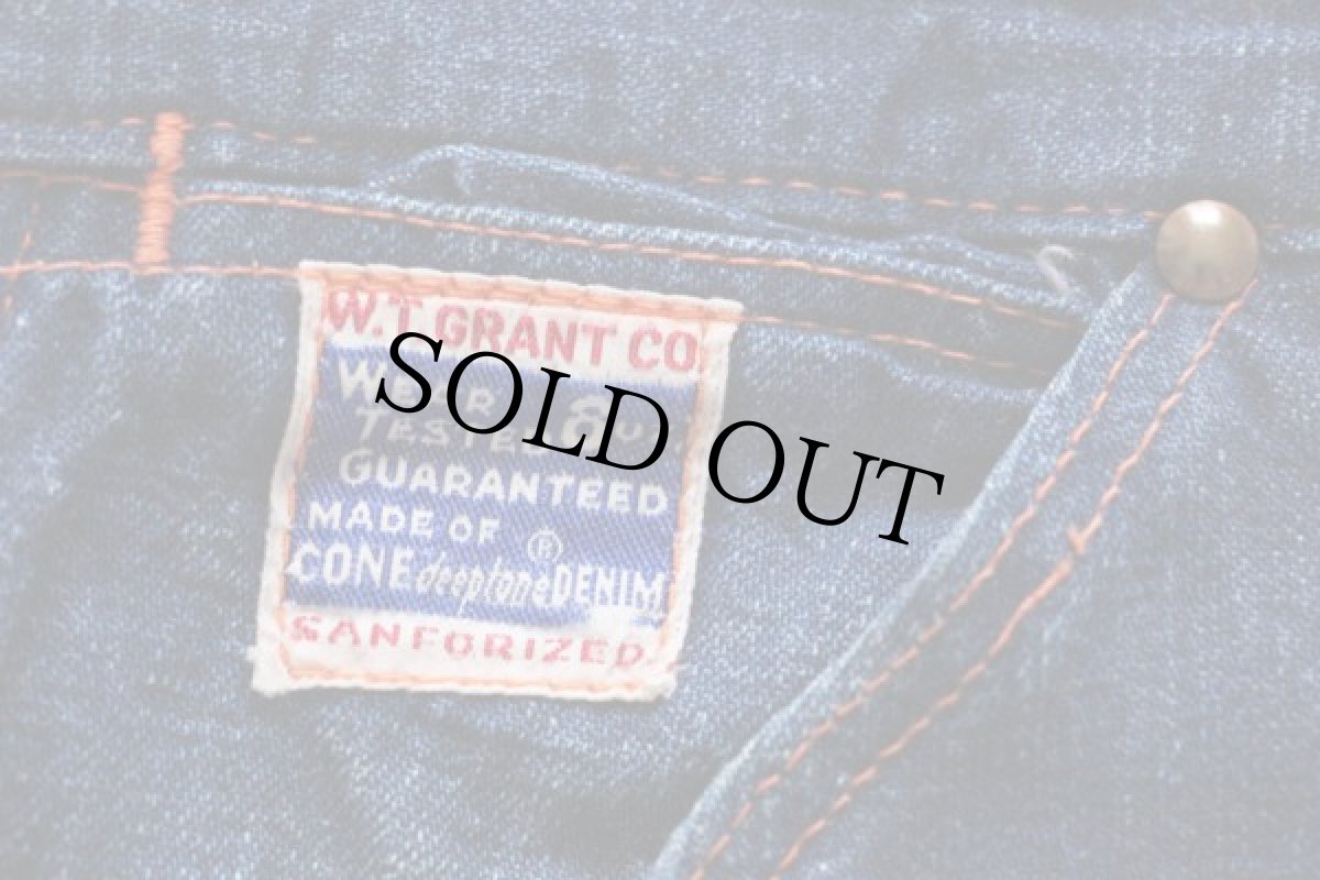 画像4: 50s W.T.GRANT コーンデニム ペインターパンツ w35★コーンミルズ (4)