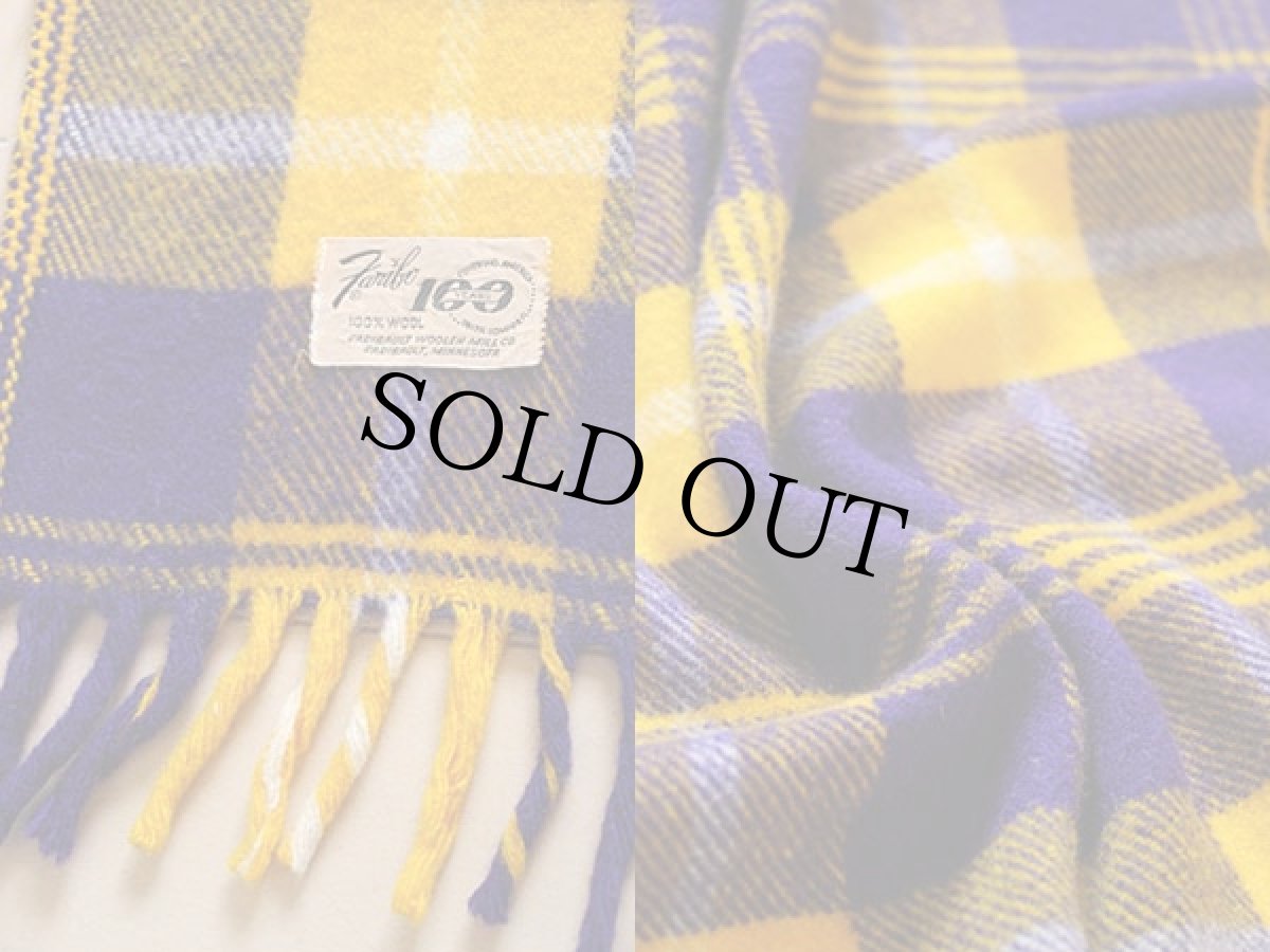 画像3: 60s Faribo 100周年 タータンチェック ウールブランケット (3)