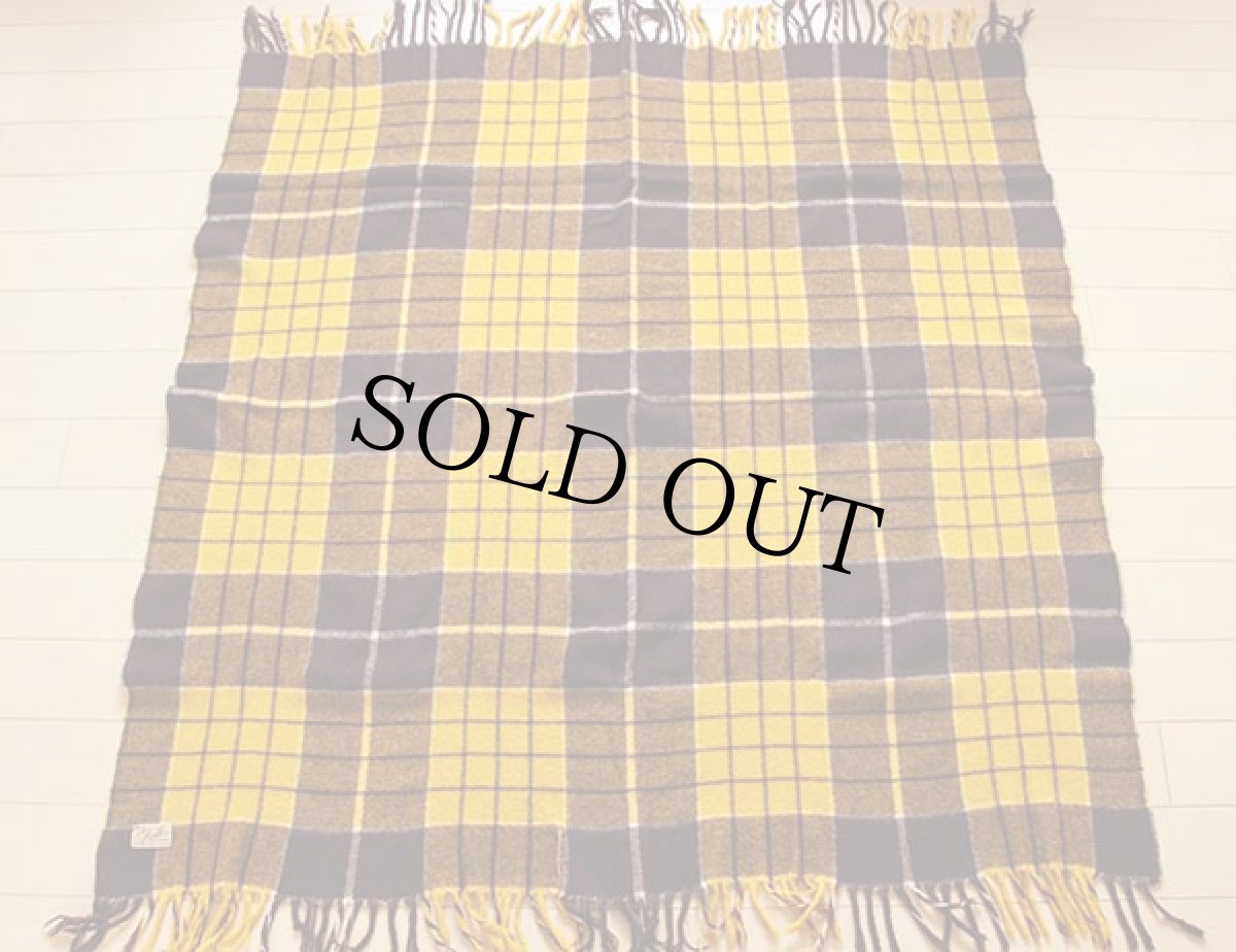 画像2: 50s Faribo チェック ウール ブランケット (2)