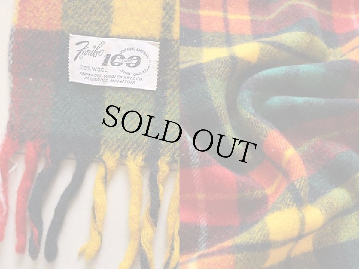 画像3: 60s Faribo 100周年 タータンチェック ウールブランケット (3)
