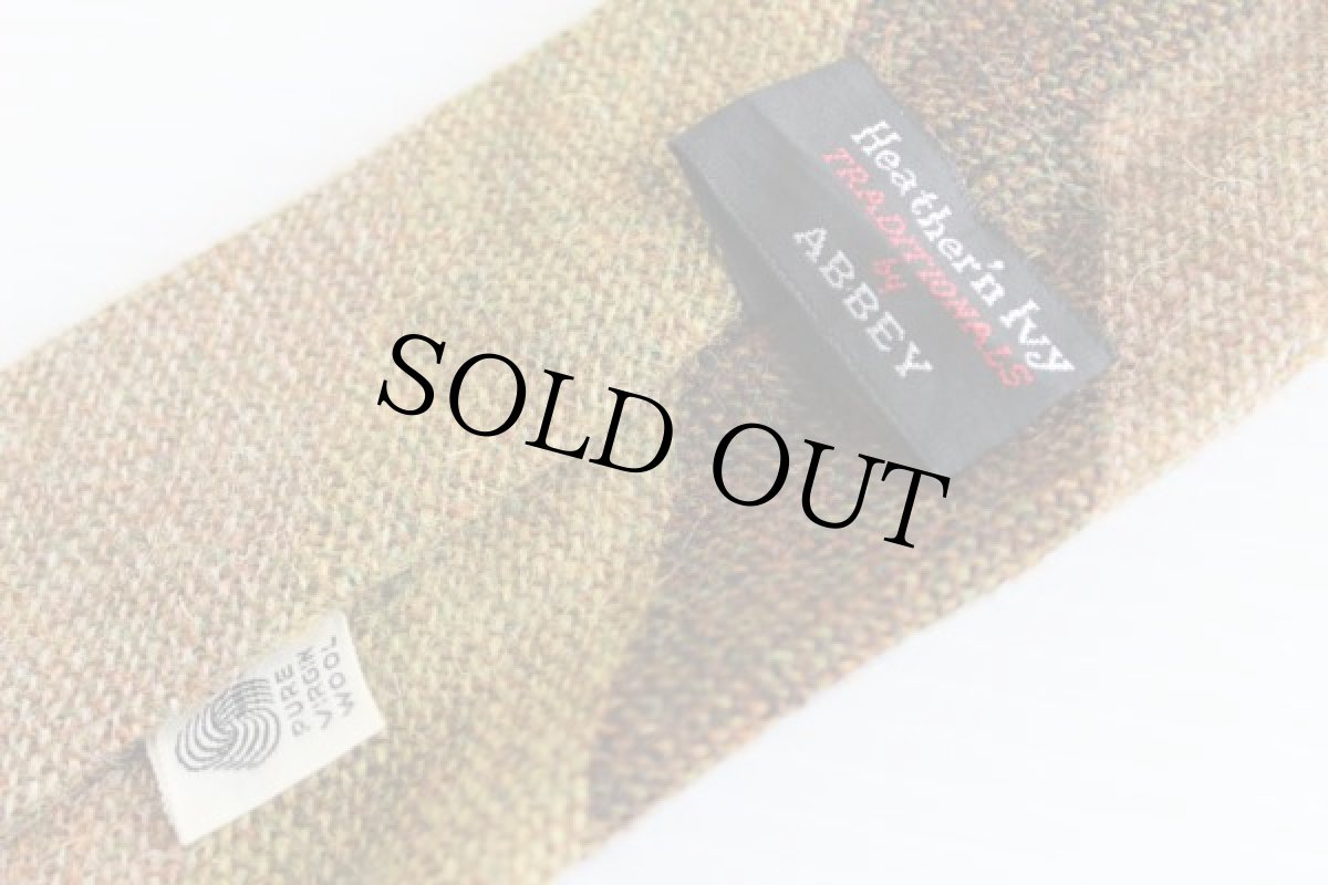 画像3: 60's ABBEY ストライプ ウール ネクタイ (3)