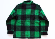 画像2: USA製 BEMIDJIベミジ バッファローチェック ウール シャツジャケット 緑×黒 10 (2)