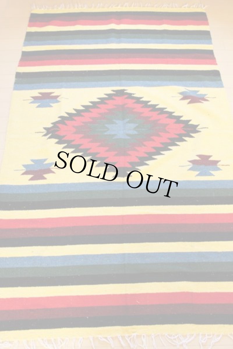 画像2: ネイティブ柄 メキシカン ラグ★B  (2)