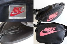 画像3: 90s NIKEナイキ ウエストバッグ 黒xピンク (3)