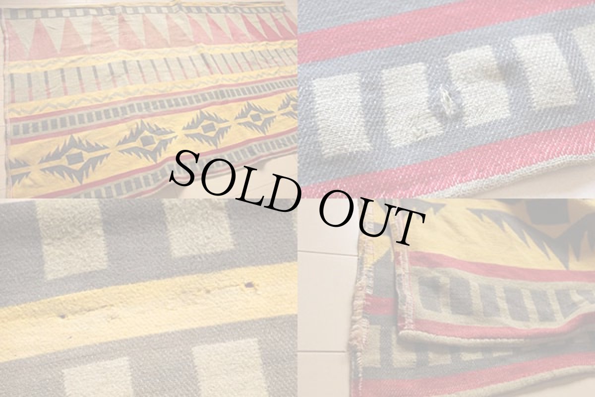 画像3: 30s ネイティブ柄 キャンプ ブランケット (3)