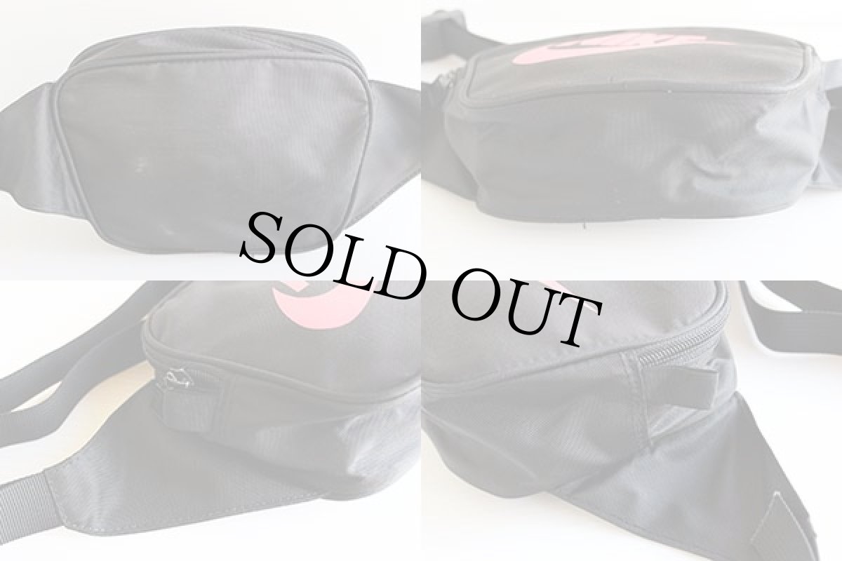 画像2: 90s NIKEナイキ ウエストバッグ 黒xピンク (2)