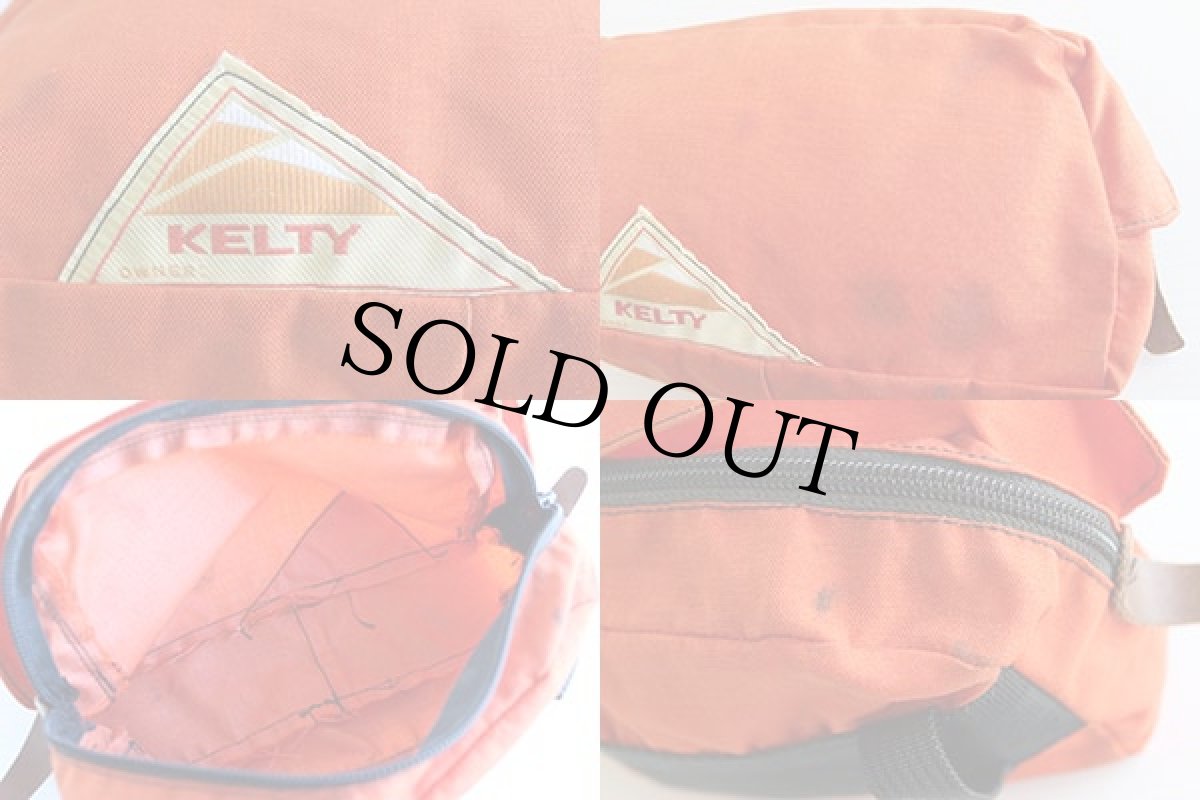 画像3: 70's KELTYケルティ ナイロン ポーチ オレンジ (3)