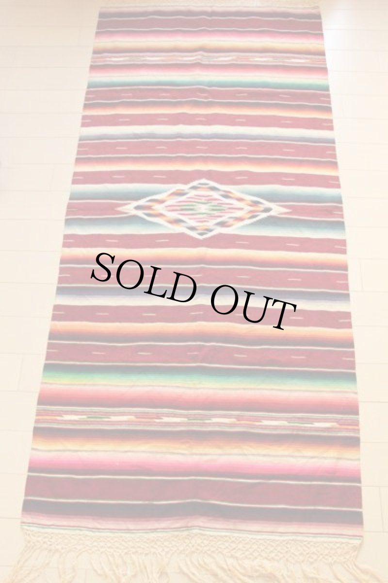 画像2: ビンテージ メキシカン ラグ サラペ (2)