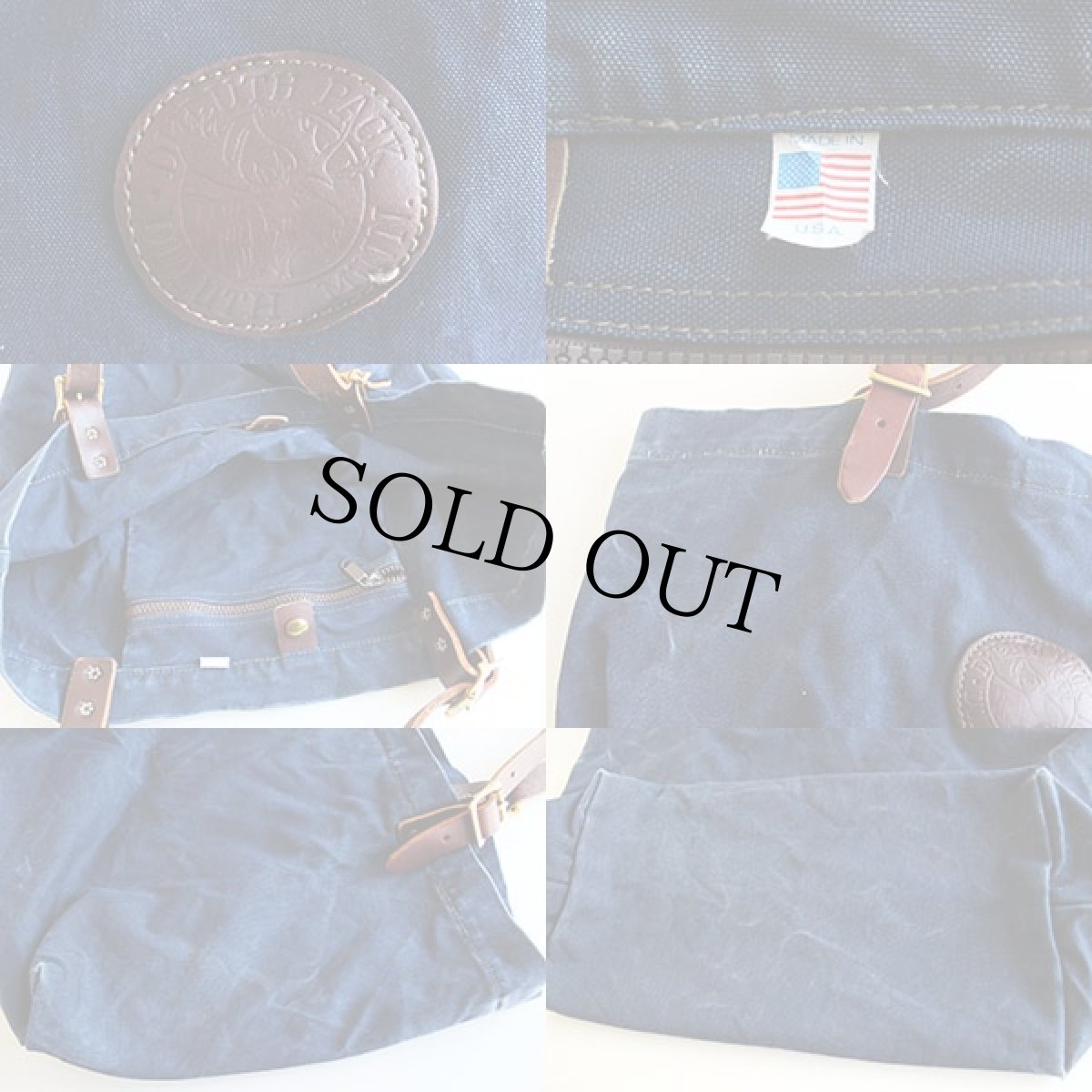 画像3: USA製 DULUTH PACKダルースパック キャンバス トートバッグ 紺 (3)