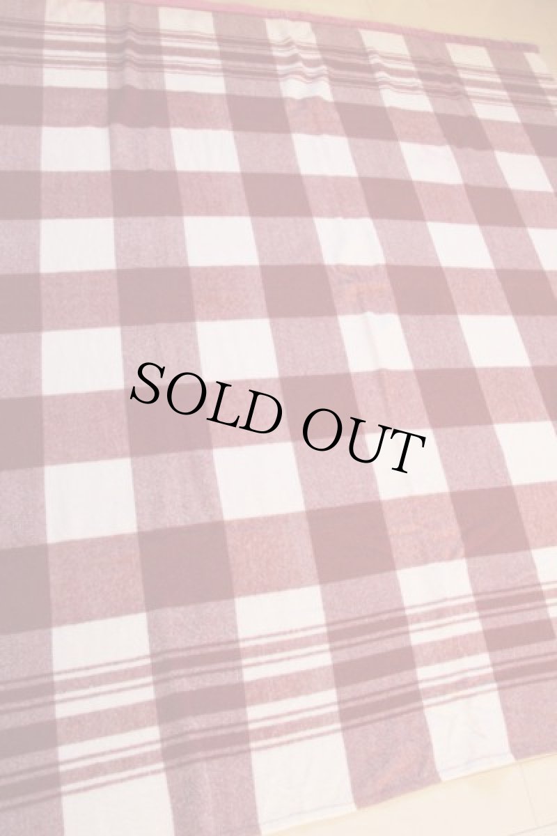 画像2: ビンテージ PEARCE チェック ウール ブランケット (2)