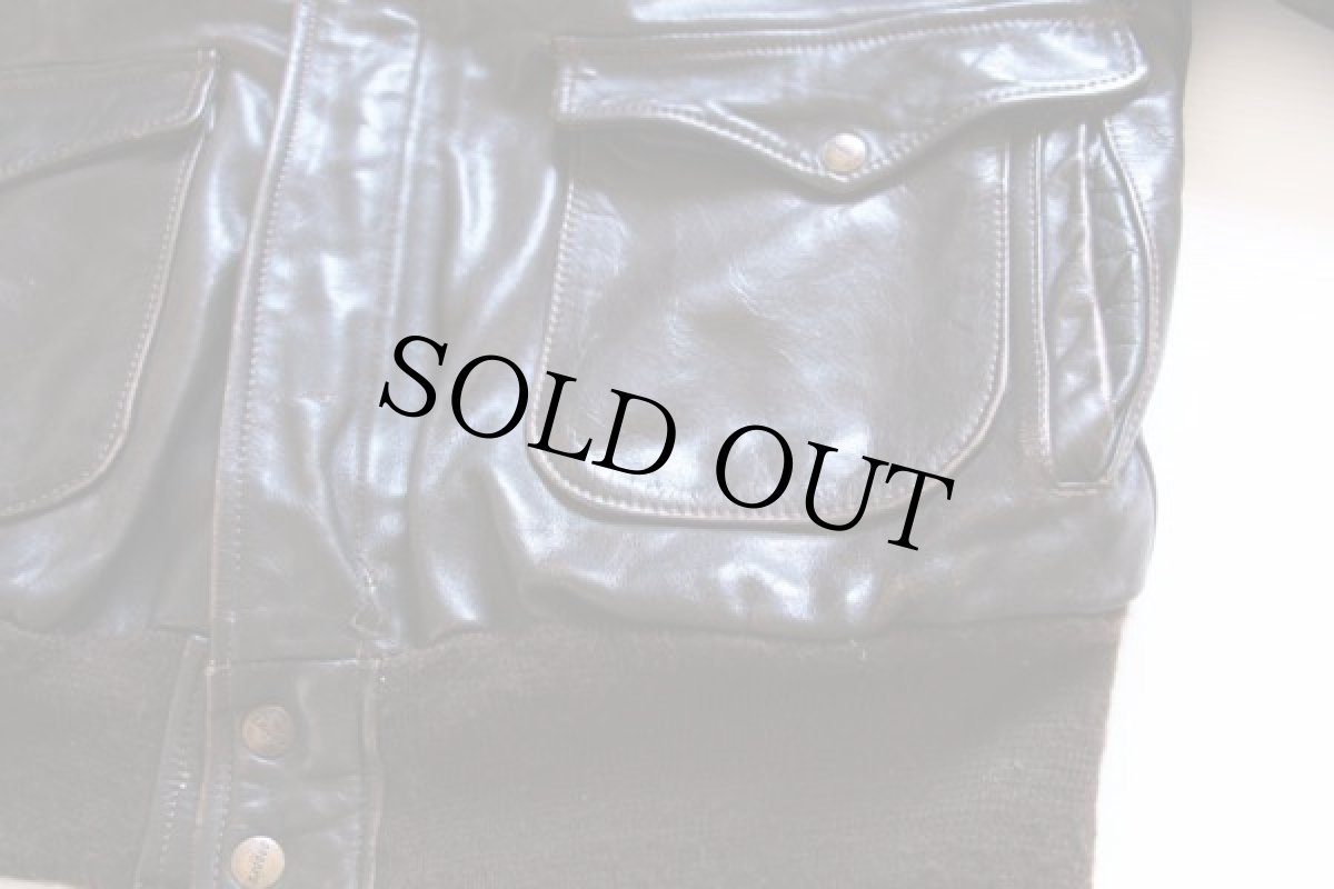 画像6: 80s USA製 BROOKSブルックス A-2タイプ フライト レザージャケット 44 (6)