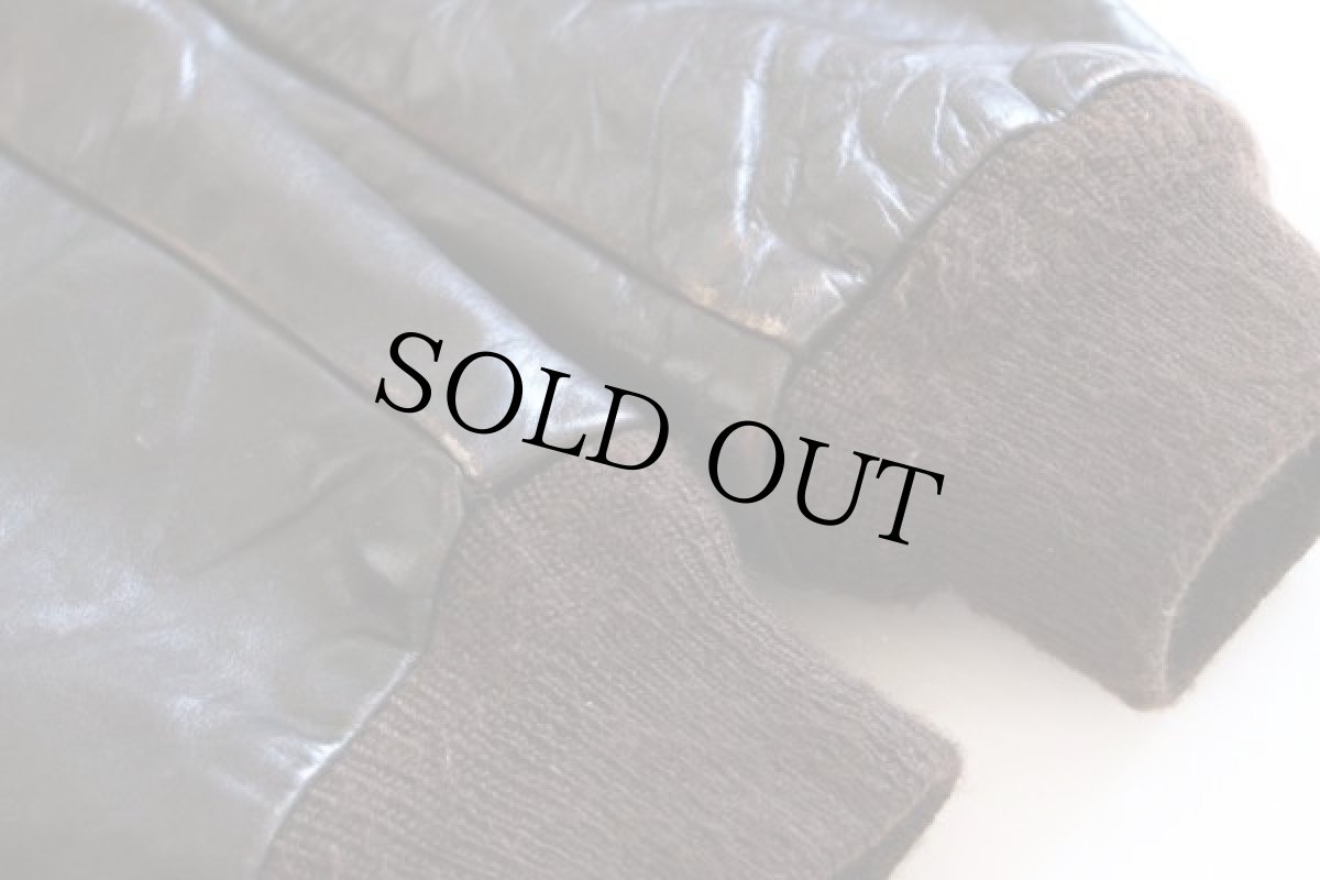 画像8: 80s USA製 BROOKSブルックス A-2タイプ フライト レザージャケット 44 (8)