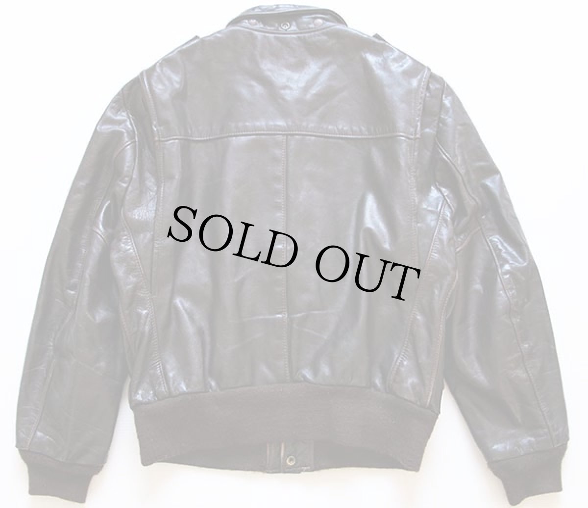 画像2: 80s USA製 BROOKSブルックス A-2タイプ フライト レザージャケット 44 (2)