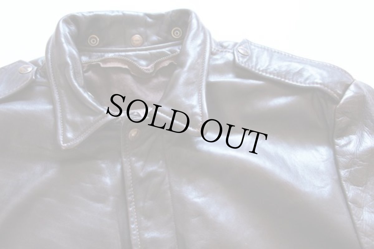 画像3: 80s USA製 BROOKSブルックス A-2タイプ フライト レザージャケット 44 (3)