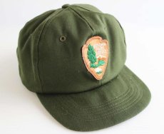 画像1: 80s R&R NATIONAL PARK SERVICE キャップ 緑★国立公園 (1)