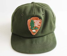 画像2: 80s R&R NATIONAL PARK SERVICE キャップ 緑★国立公園 (2)