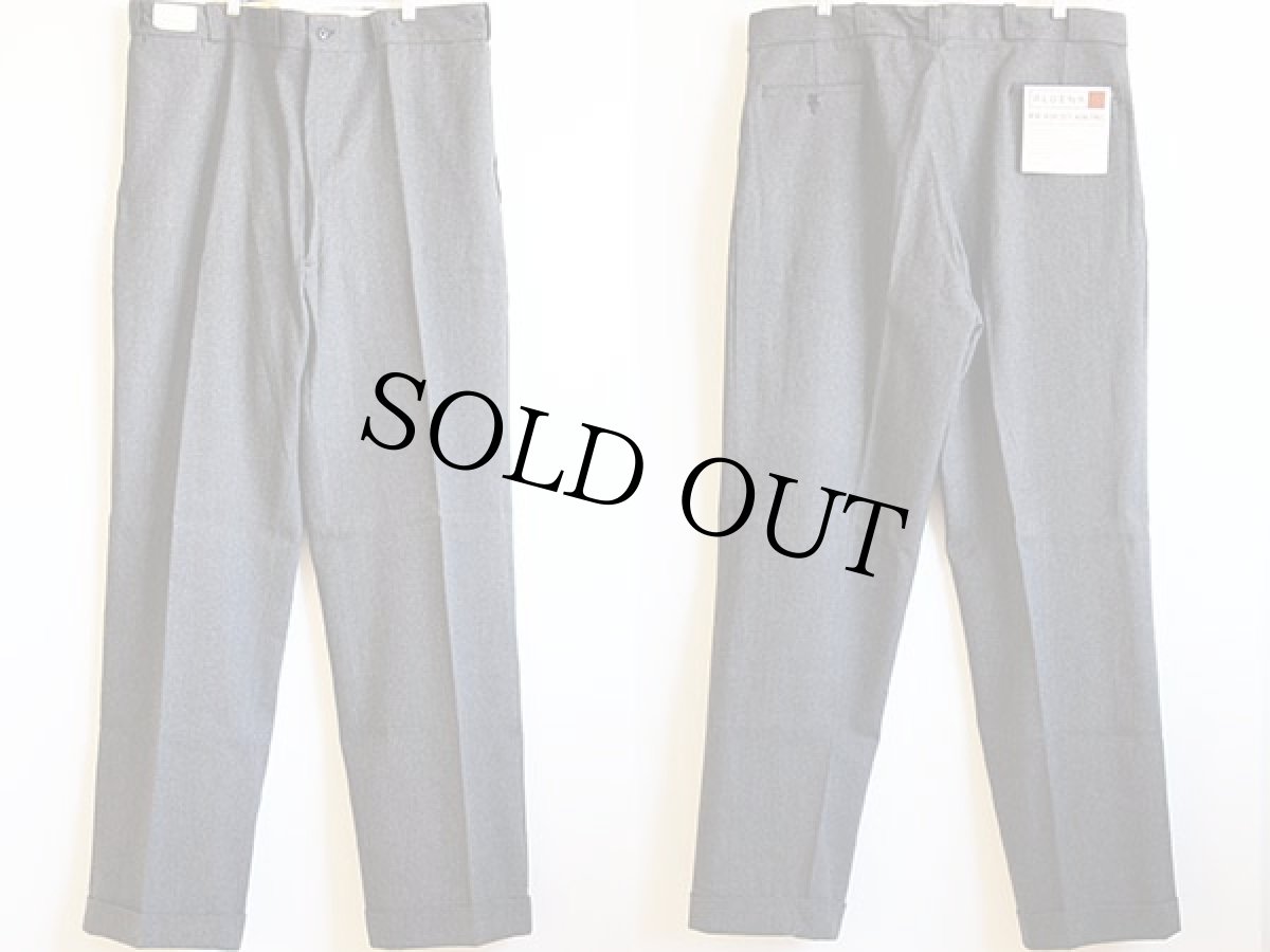 画像2: デッドストック★50s ALDENS ブラックシャンブレー ワークパンツ w42★黒シャン (2)