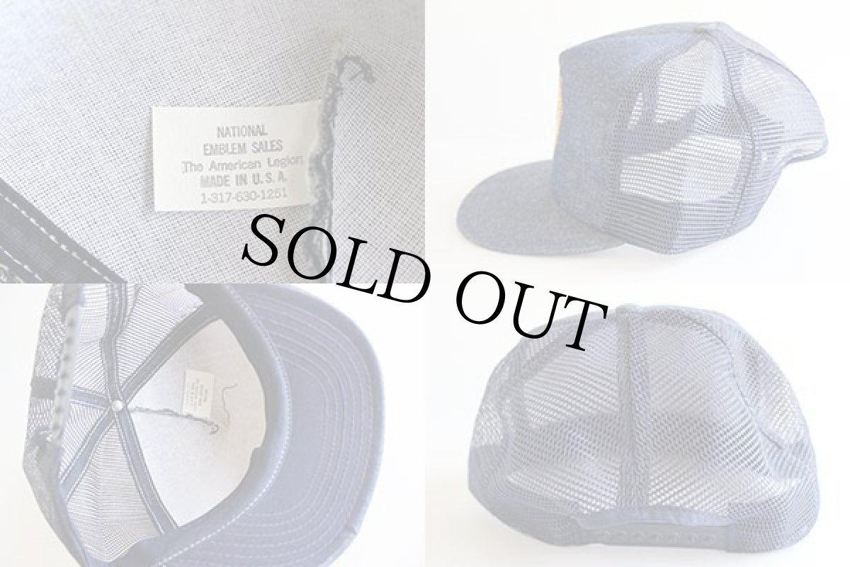 画像3: 80s USA製 AMERICAN LEGION デニム メッシュキャップ (3)