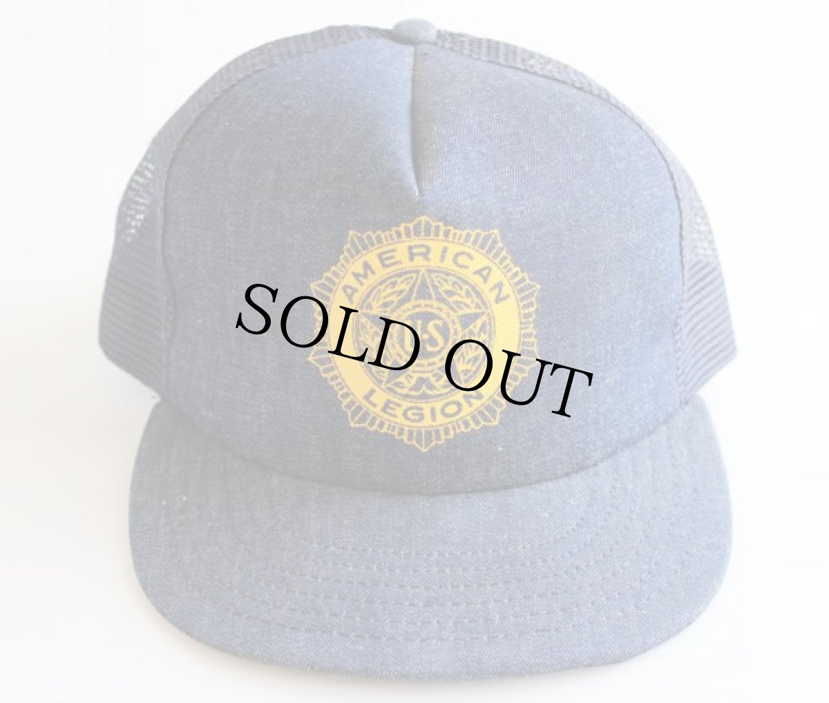 画像2: 80s USA製 AMERICAN LEGION デニム メッシュキャップ (2)