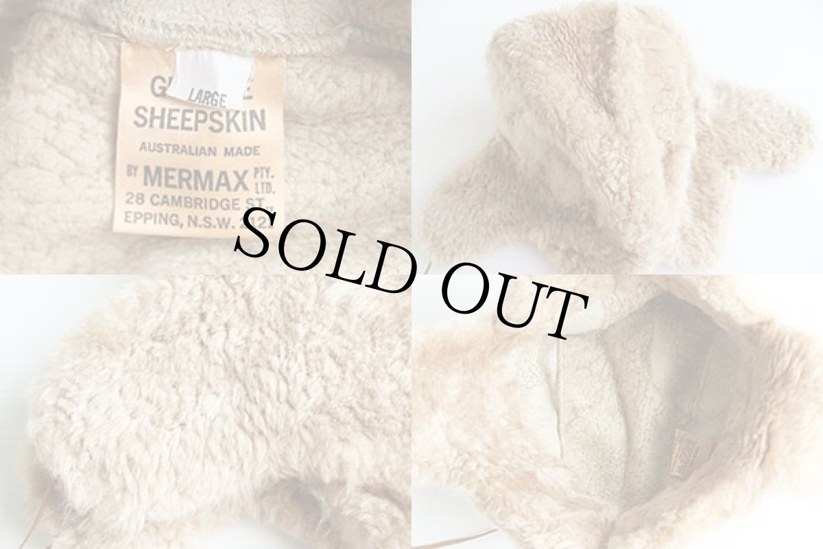 画像3: オーストラリア製 MERMAX シープスキン リアル ムートンキャップ L (3)