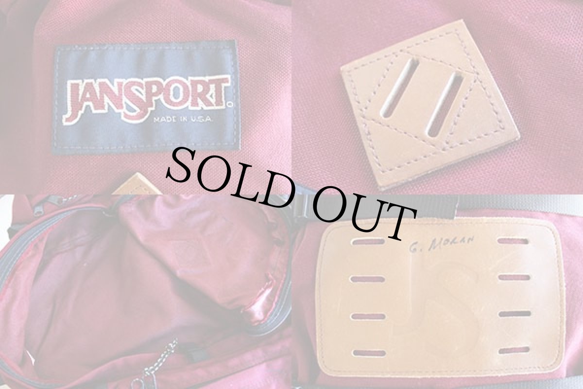 画像3: 90s USA製 JANSPORTジャンスポーツ ウィークエンド ボトムレザー バックパック (3)