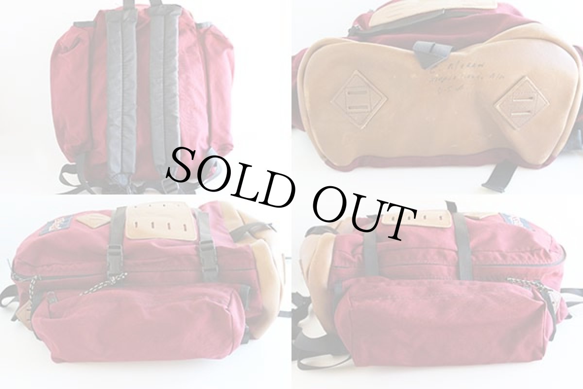 画像2: 90s USA製 JANSPORTジャンスポーツ ウィークエンド ボトムレザー バックパック (2)