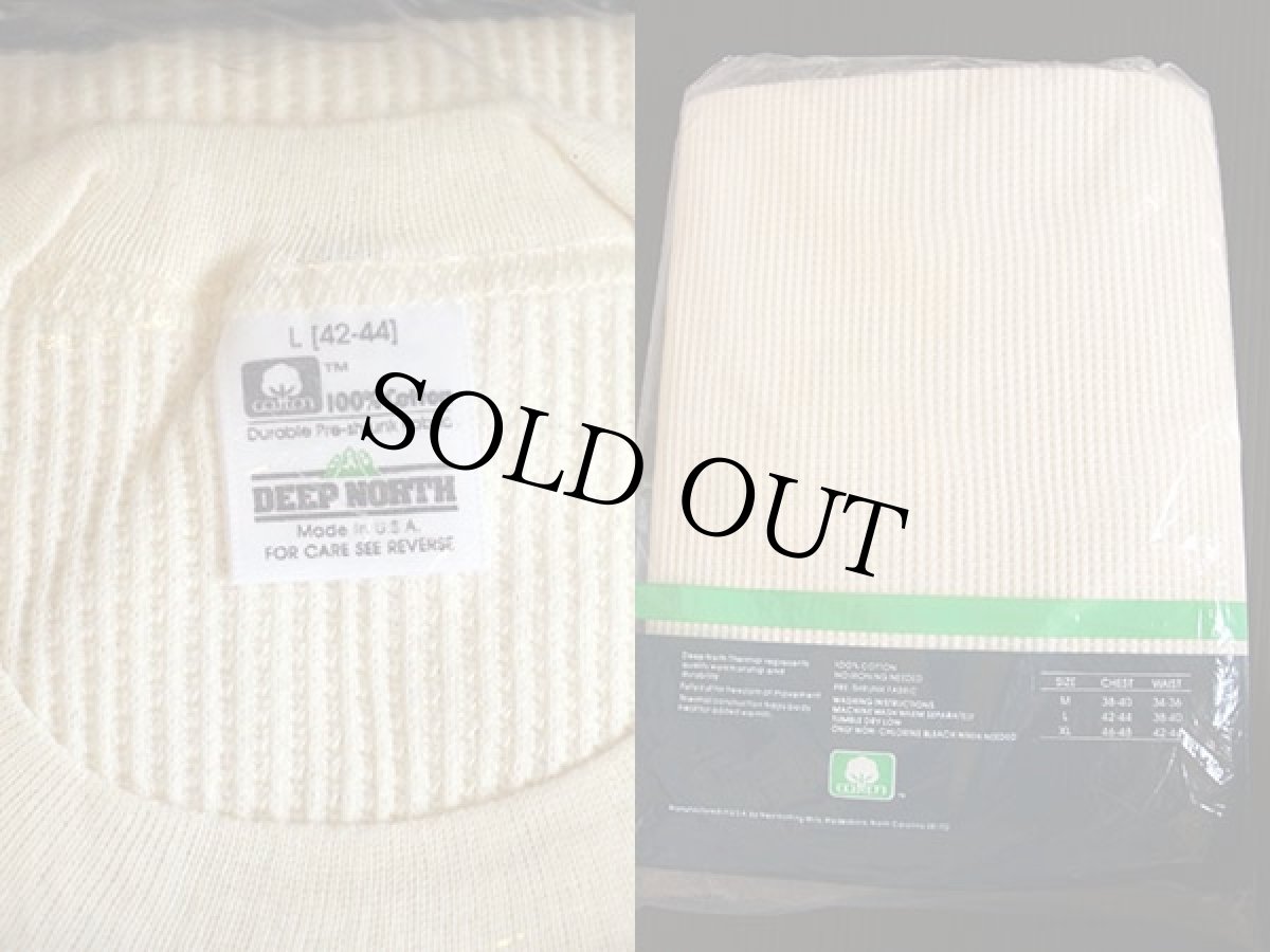 画像3: デッドストック★80s USA製 DEEP NORTH サーマルシャツ L (3)