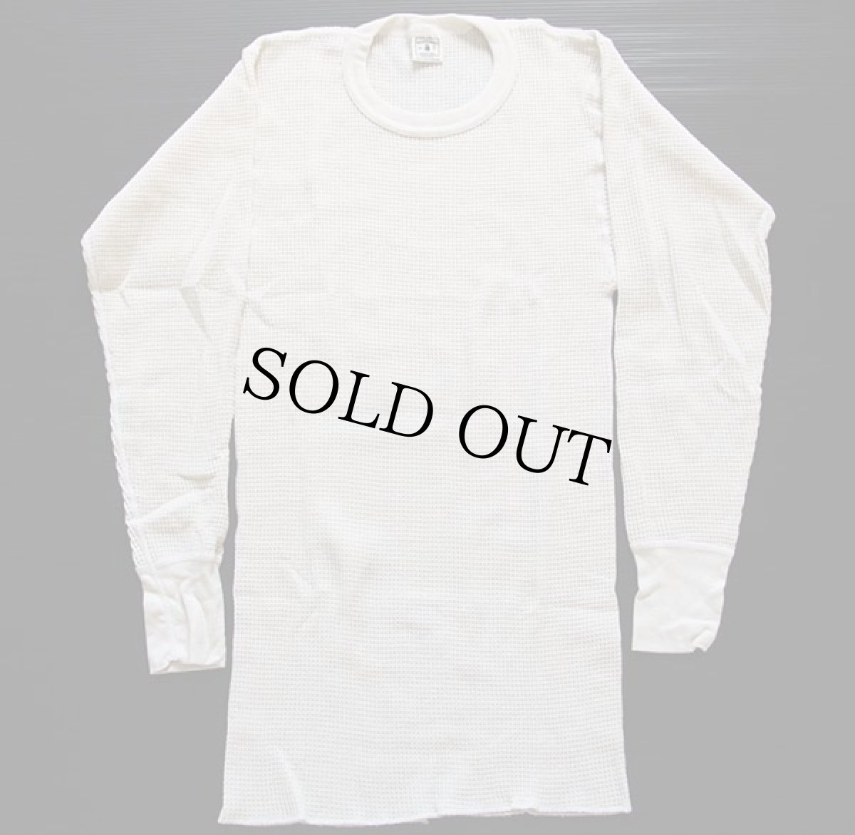 画像2: デッドストック★80s USA製 NORTHWEST TERRITORY コットン サーマルシャツ M (2)