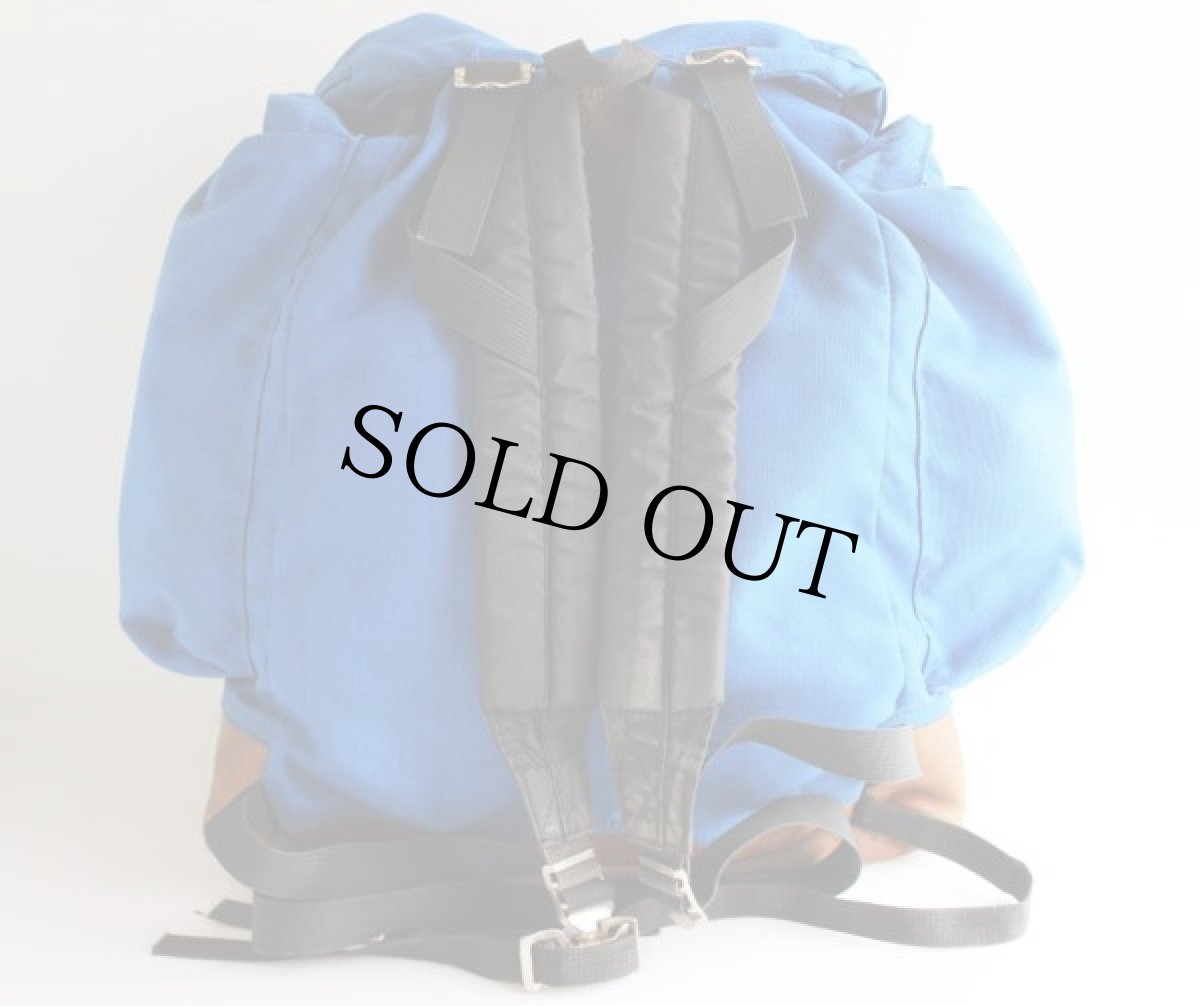 画像2: 70s WILDERNESS EXPERIENCE ボトムレザー バックパック 青 (2)