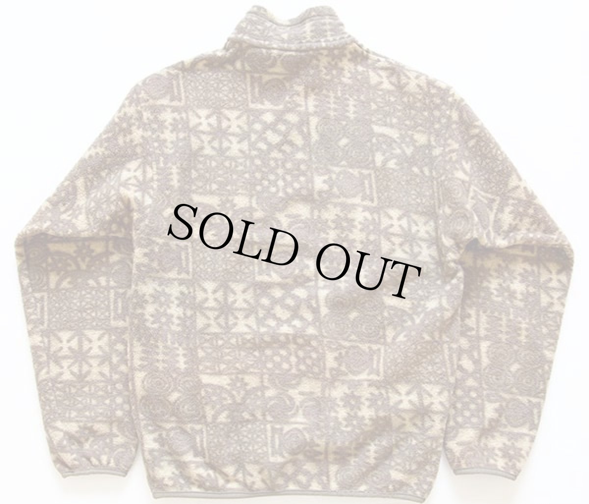 画像2: 90s USA製 patagoniaパタゴニア 総柄 シンチラ フリース スナップT S (2)