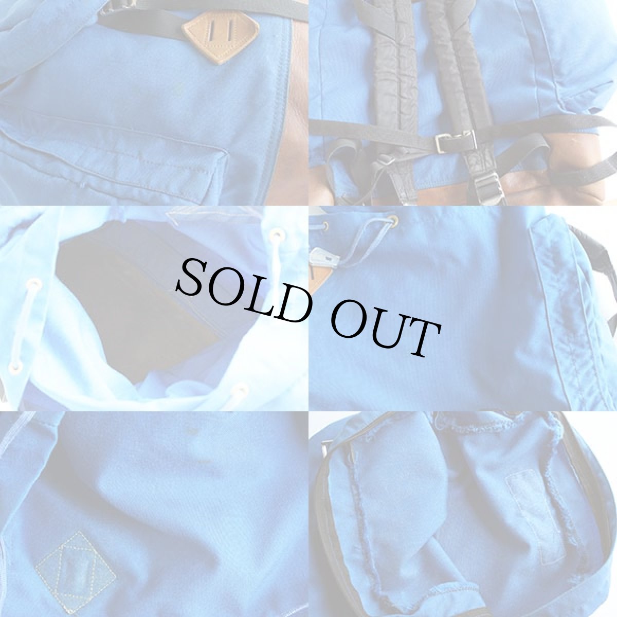 画像10: 70s WILDERNESS EXPERIENCE ボトムレザー バックパック 青 (10)