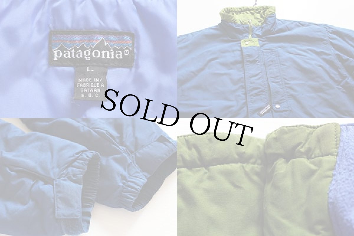 画像3: 90s patagoniaパタゴニア 中綿入り ナイロン マウンテンジャケット 紺 L (3)